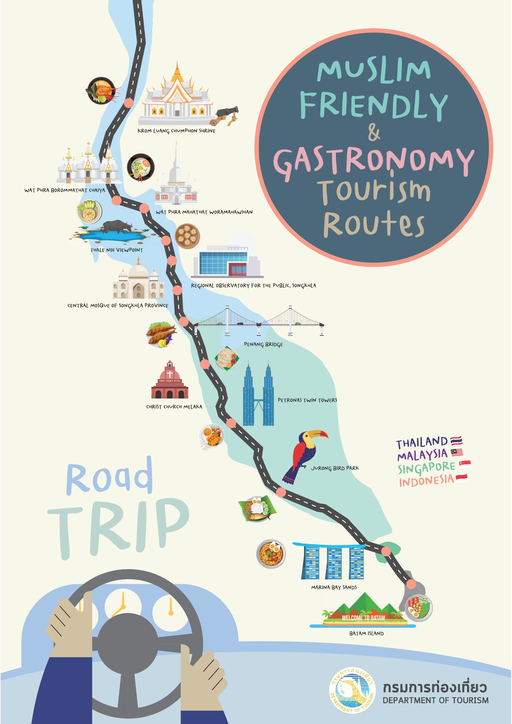 คู่มือเส้นทางท่องเที่ยว Muslim Friendly & Gastronomy Tourism Routes ฉบับภาษาไทย