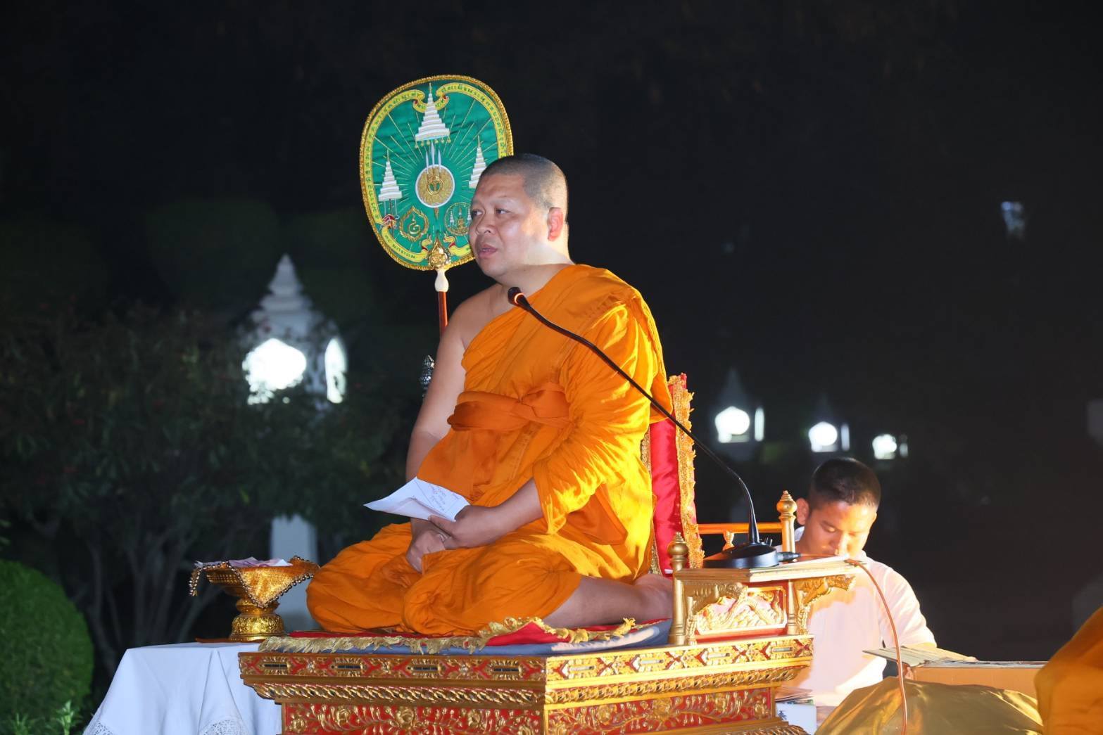 พิธีถวายผ้าป่า ณ วัดไทยกุสินาราเฉลิมราชย์ สาธารณรัฐอินเดีย (วัดที่ 4) ของโครงการบรรพชาอุปสมบทฯ