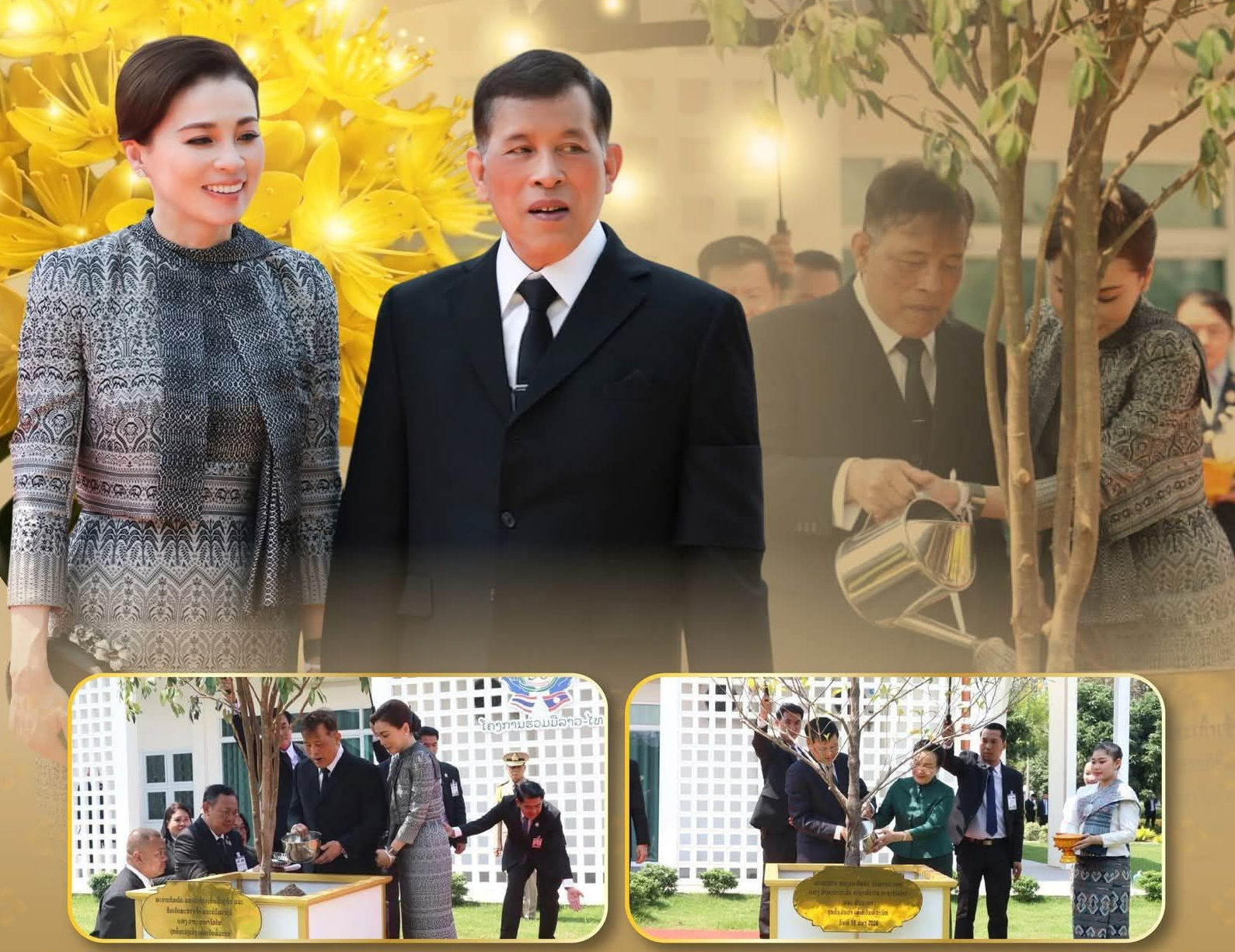 พระบาทสมเด็จพระเจ้าอยู่หัว และสมเด็จพระนางเจ้าฯ พระบรมราชินี เสด็จฯ ไปทรงเยี่ยมชมการดำเนินงานของศูนย์พัฒนาและบริการด้านการเกษตรห้วยซอน-ห้วยซั้ว (หลัก ๒๒)