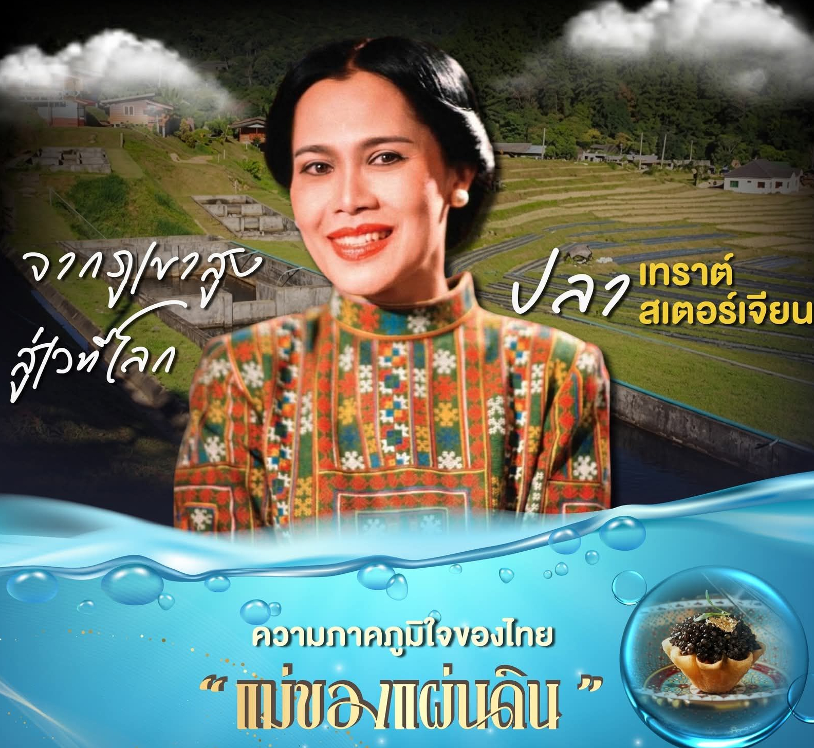 จากภูเขาสูง สู่เวทีโลก &ldquo;เทราต์&ndash;สเตอร์เจียน&rdquo; ความภาคภูมิใจของไทย แม่ของแผ่นดิน จุดประกายวัตถุดิบไทย โดดเด่นบนเวทีโลก