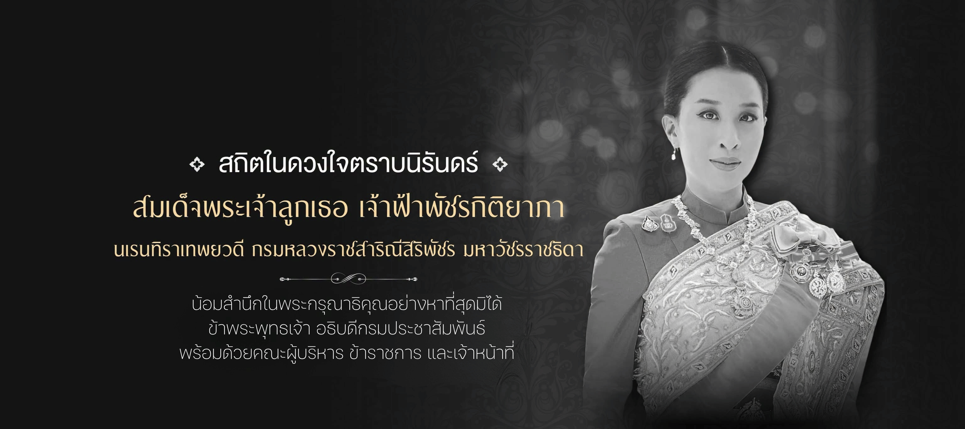 สถิตในดวงใจตราบนิรันดร์ สมเด็จพระเจ้าลูกเธอ เจ้าฟ้าพัชรกิติยาภา